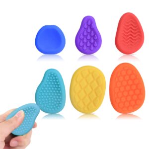 RoseFlower Fidget Toys Erwachsene und Kinder - 6 Packs Handschmeichler zur Linderung von Angstzuständen – Stressspielzeug für Sensorische Produkte bei Autismus – Beruhigendes Zappelspielzeug