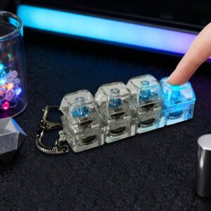 Qidures Tastaturs Fidget Spielzeug, Tastaturs Schlüsselanhänger Fidget TastaturClicker Stressabbau Spielzeug, FidgetTastaturSchlüsselanhänger, TastaturFidget Toys Für Stressabbau
